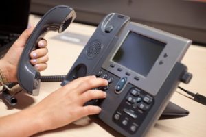 telephone on desk - customers stop calling